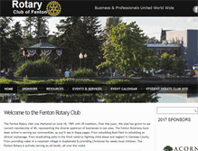 Tablet Screenshot of fentonrotary.org